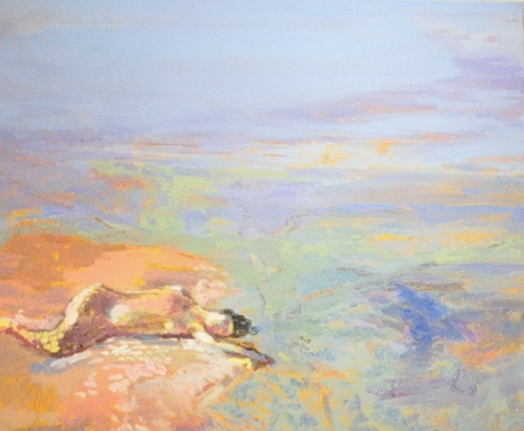 Pilar Saltini  Le Bout du Monde  2015  oil on canvas  65 x 92 cm