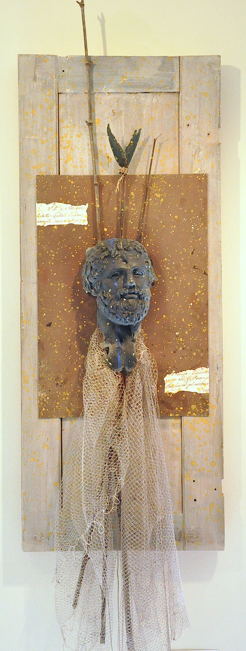 Nicola Villa  Poseidon II  2015  mixed media  120 x 36 cm