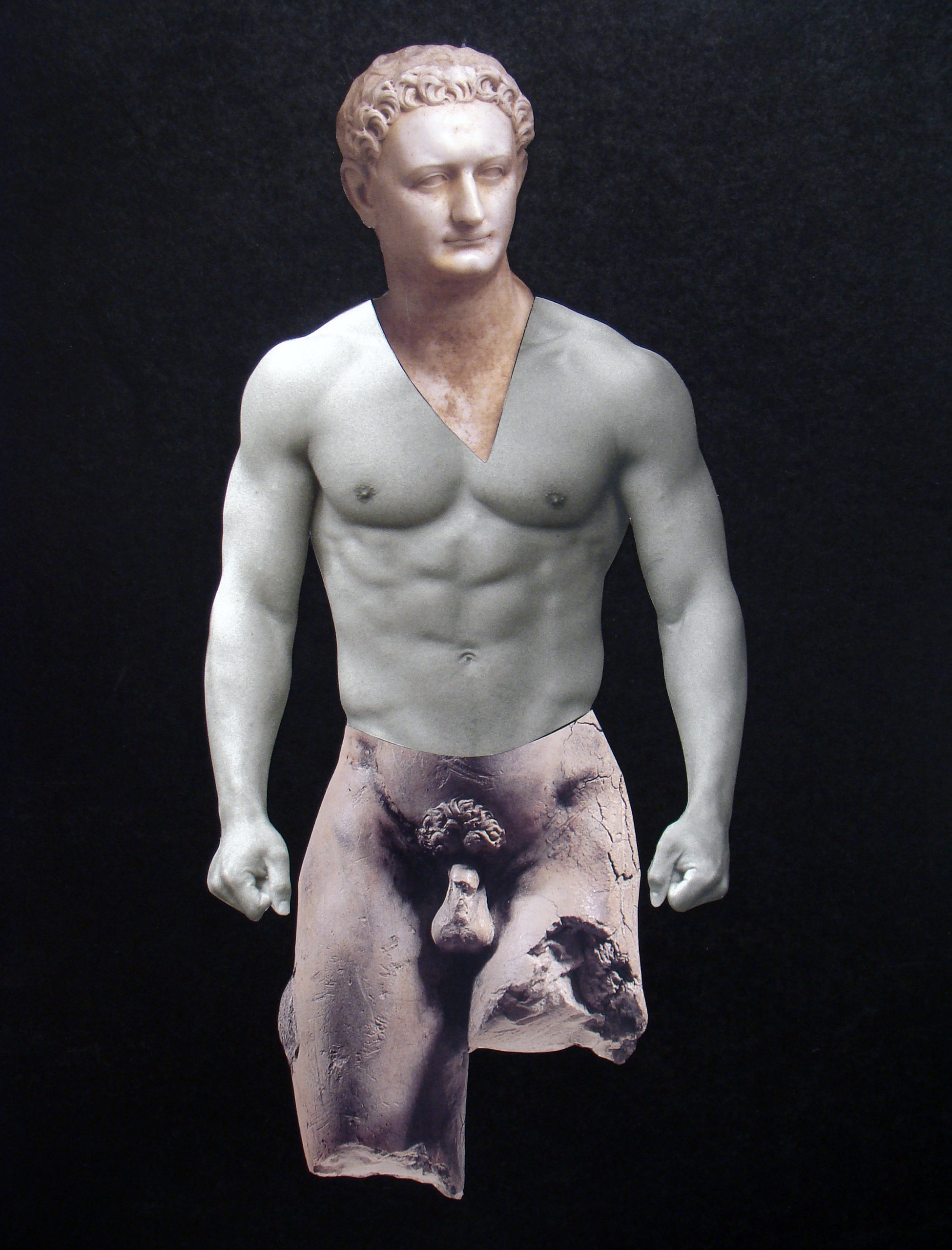Douglas Stapleton - Buck, 2011, collage on paper, 41 x 30.5 cm