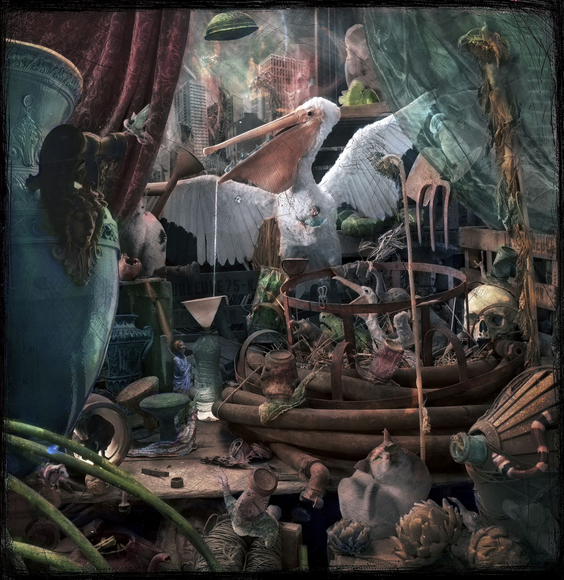 Vivian van Blerk - A Dry Season / Un saison sec 2015 - photomontage, c-print 125 x 125 cm