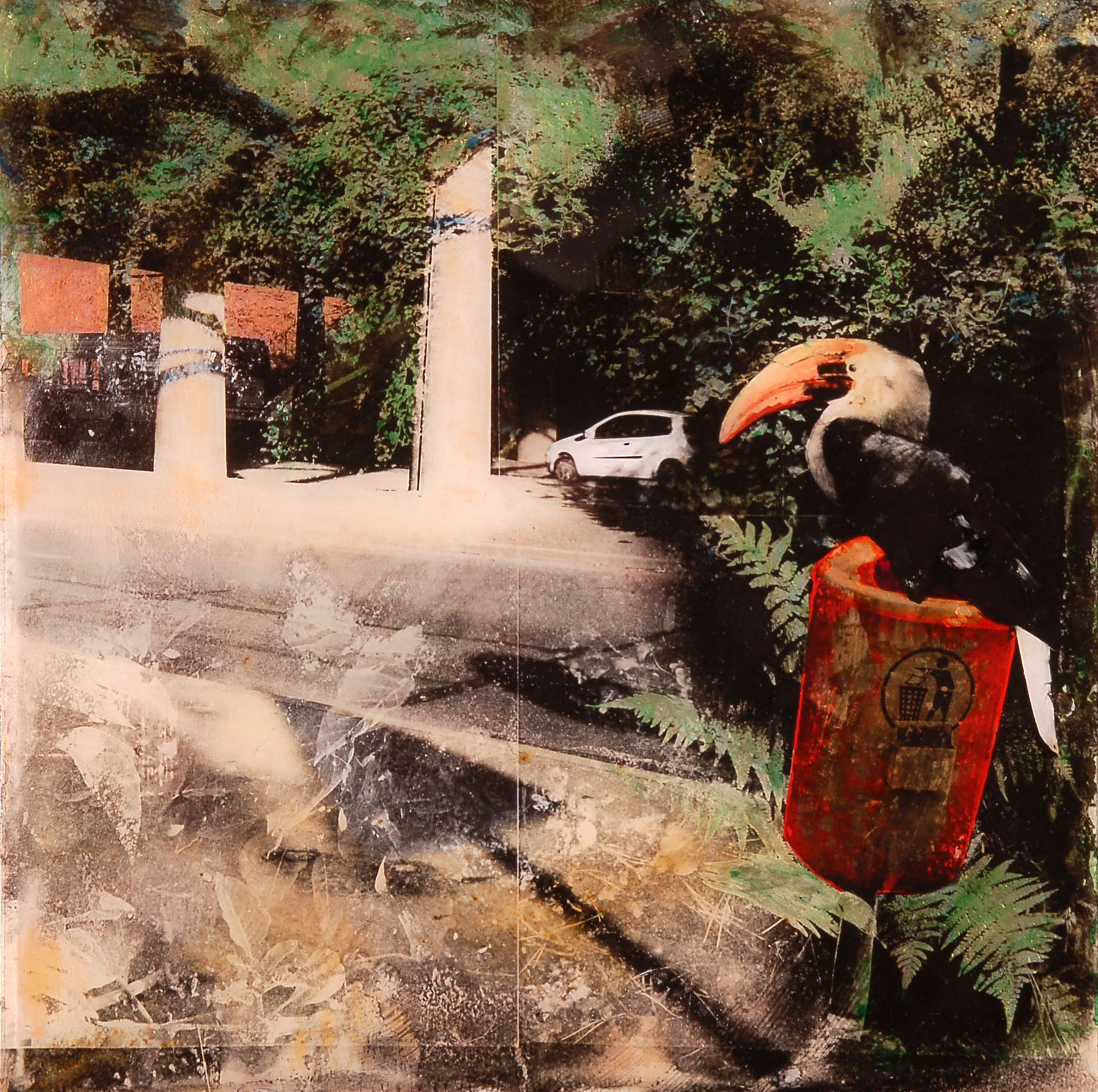Vivian van Blerk Ephemeron - Jungle Traffic, 2012, Ed.9, Inkjet print on Fine Art Harman by Hannemühle, 300g paper, 25 x 25 cm