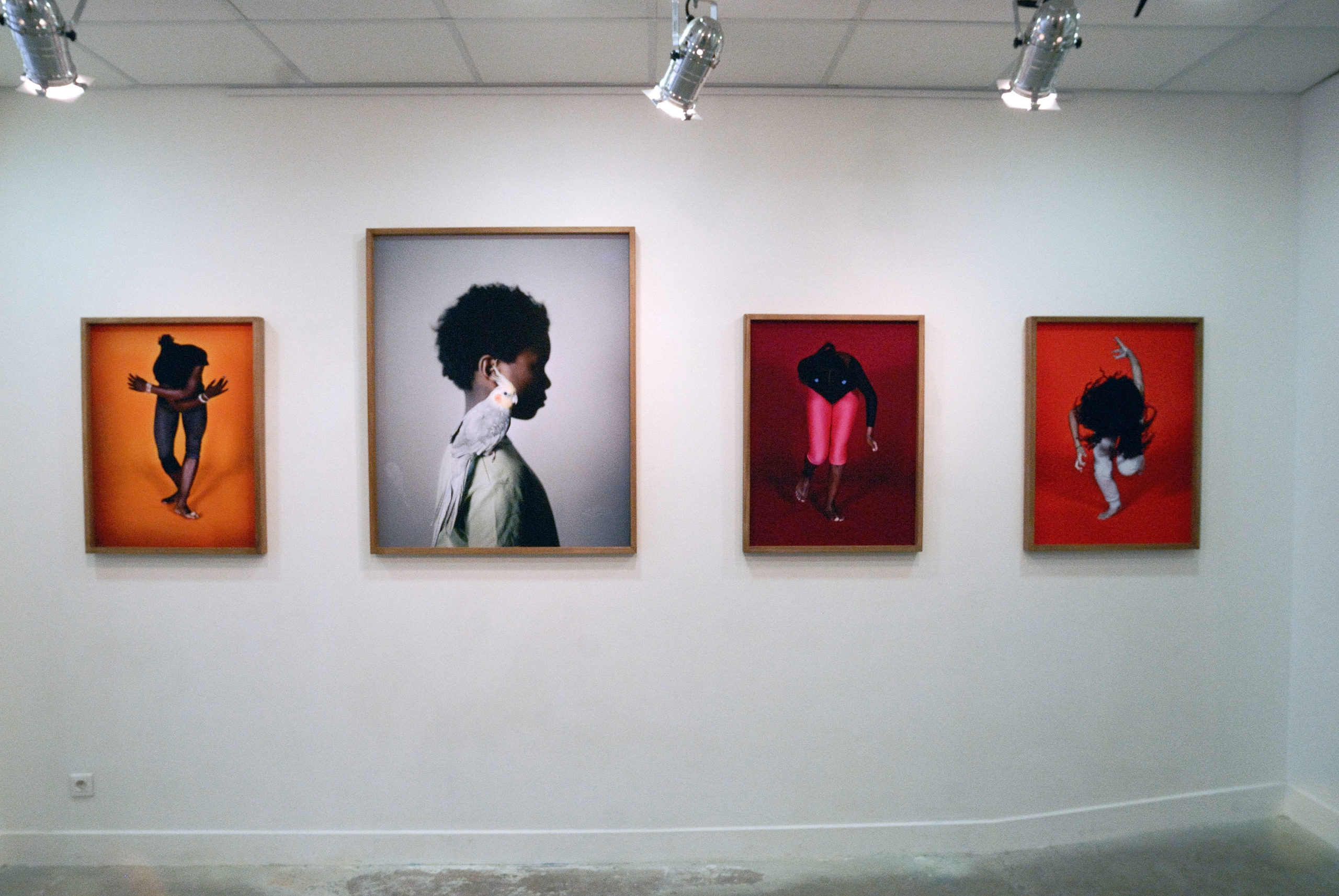 Tina Merandon - Petites danseuses et Anima series, installation au HUIT - expo 