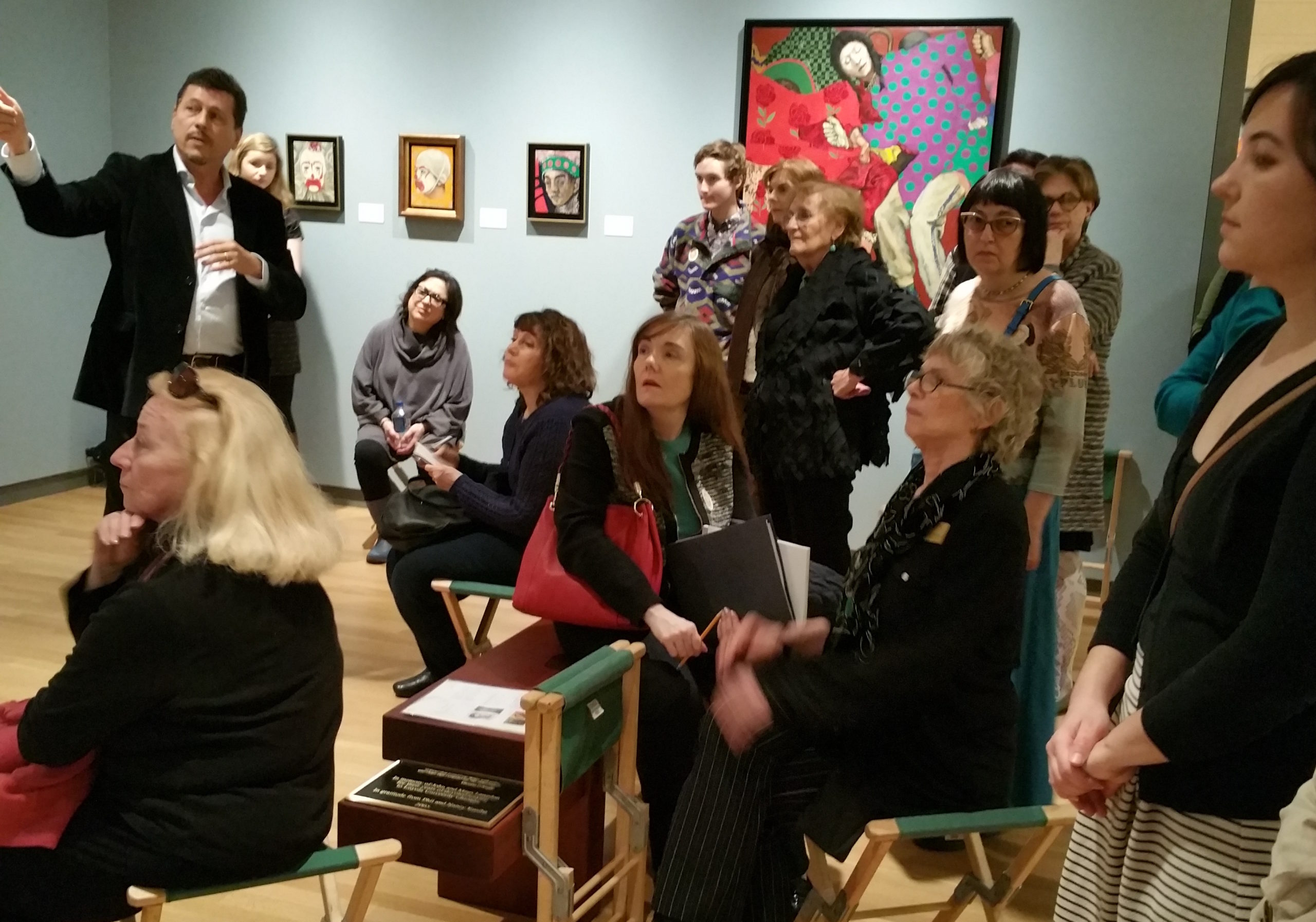 Chris Boicos presentation of William Utermohlen: A Persistence of Memory, 20 Feb 2016, Loyola University Museum of Art, Chicago, USA.