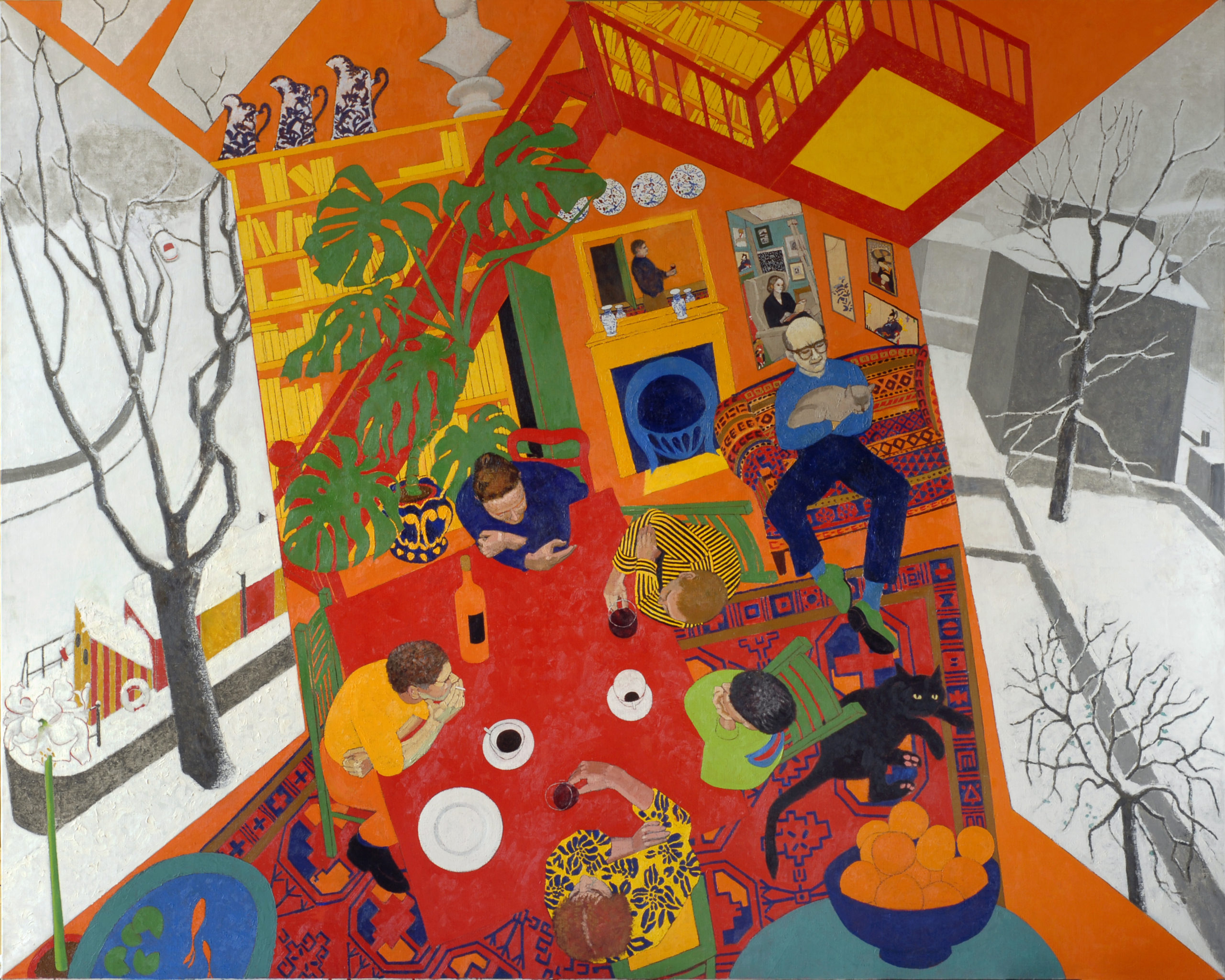 03. W.Utermohlen Conversation Pieces - Snow, 1990, oil on canvas, 193x241 cm