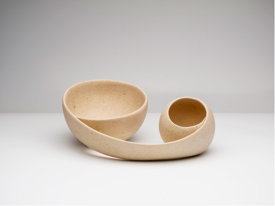 Iosifina Kosma - Seashell 2019  High temperature clay 1250 C in electric kiln, modelled by hand, glass ash, 36x17x20 cm.