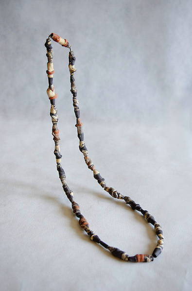 Angeliki Papadopoulou - Pithos necklace. Multiple colors stoneware 1230°C. Length 50 cm